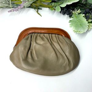 Leather clutch made in Italy for Bullock’s Wilshire. Vintage